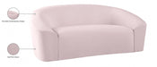 Riley Pink Velvet Loveseat - 610Pink-L - Vega Furniture