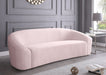 Riley Pink Velvet Sofa - 610Pink-S - Vega Furniture