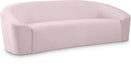 Riley Pink Velvet Sofa - 610Pink-S - Vega Furniture