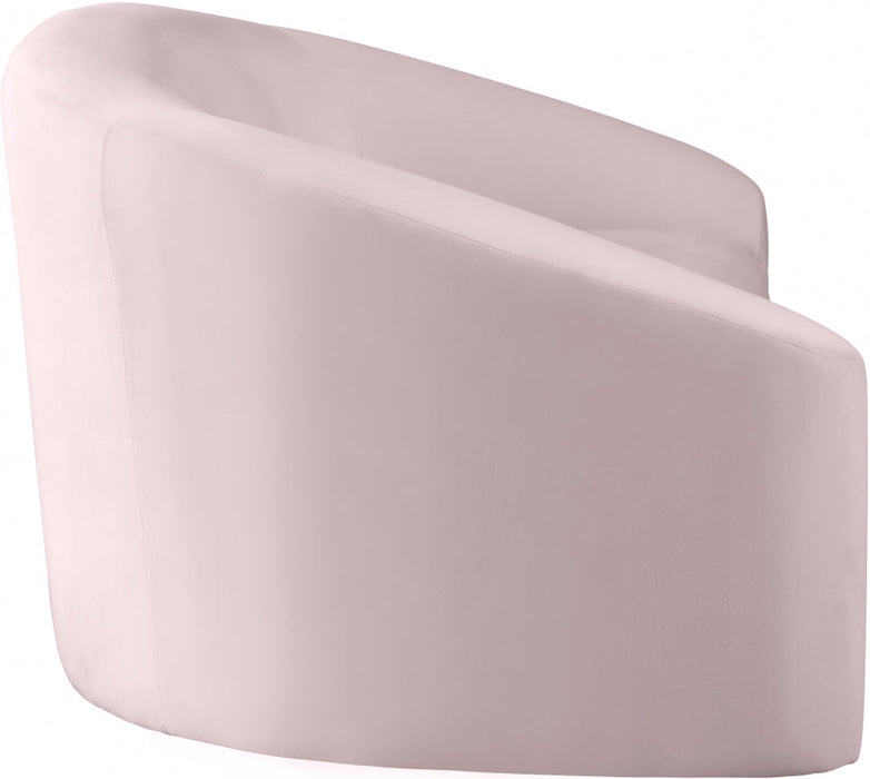 Riley Pink Velvet Sofa - 610Pink-S - Vega Furniture