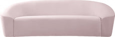 Riley Pink Velvet Sofa - 610Pink-S - Vega Furniture