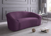 Riley Purple Velvet Loveseat - 610Purple-L - Vega Furniture