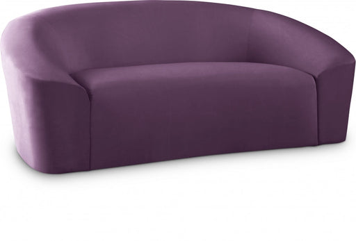 Riley Purple Velvet Loveseat - 610Purple-L - Vega Furniture