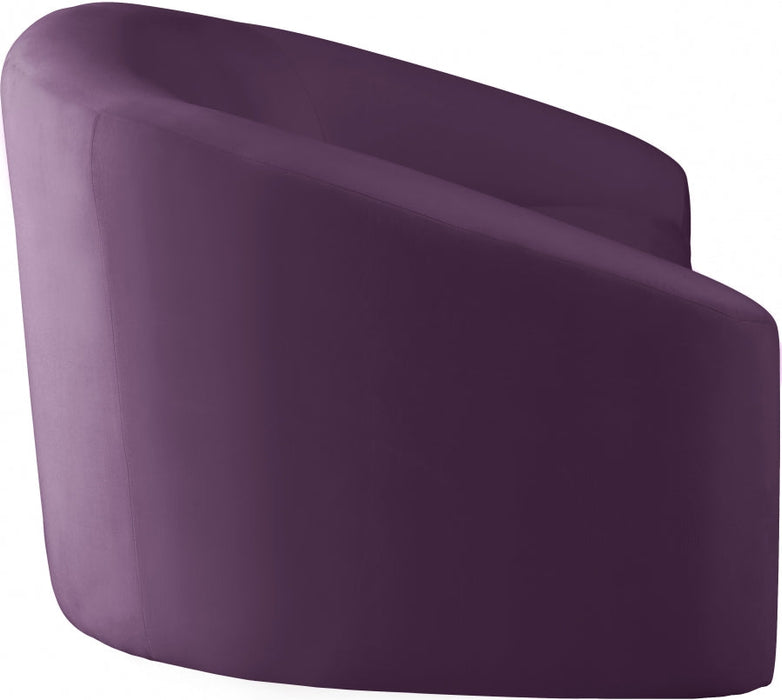 Riley Purple Velvet Sofa - 610Purple-S - Vega Furniture