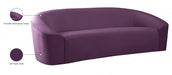 Riley Purple Velvet Sofa - 610Purple-S - Vega Furniture