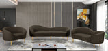 Ritz Boucle Fabric Living Room Chair Brown - 477Brown-C - Vega Furniture