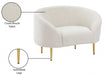 Ritz Boucle Fabric Living Room Chair Cream - 477Cream-C - Vega Furniture