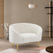 Ritz Boucle Fabric Living Room Chair Cream - 477Cream-C - Vega Furniture