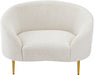 Ritz Boucle Fabric Living Room Chair Cream - 477Cream-C - Vega Furniture