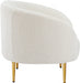 Ritz Boucle Fabric Living Room Chair Cream - 477Cream-C - Vega Furniture