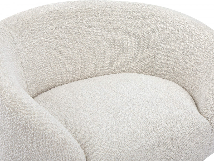 Ritz Boucle Fabric Living Room Chair Cream - 477Cream-C - Vega Furniture