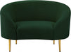 Ritz Boucle Fabric Living Room Chair Green - 477Green-C - Vega Furniture