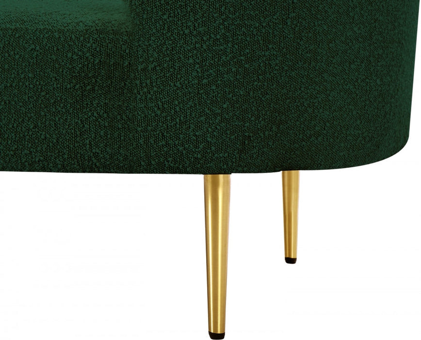 Ritz Boucle Fabric Living Room Chair Green - 477Green-C - Vega Furniture