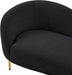 Ritz Boucle Fabric Loveseat Black - 477Black-L - Vega Furniture