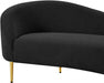 Ritz Boucle Fabric Loveseat Black - 477Black-L - Vega Furniture