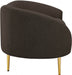 Ritz Boucle Fabric Loveseat Brown - 477Brown-L - Vega Furniture