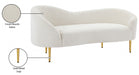 Ritz Boucle Fabric Loveseat Cream - 477Cream-L - Vega Furniture