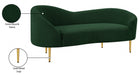 Ritz Boucle Fabric Loveseat Green - 477Green-L - Vega Furniture