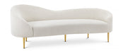 Ritz Boucle Fabric Sofa Cream - 477Cream-S - Vega Furniture