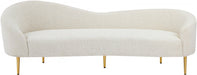 Ritz Boucle Fabric Sofa Cream - 477Cream-S - Vega Furniture