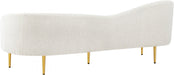 Ritz Boucle Fabric Sofa Cream - 477Cream-S - Vega Furniture