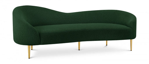 Ritz Boucle Fabric Sofa Green - 477Green-S - Vega Furniture