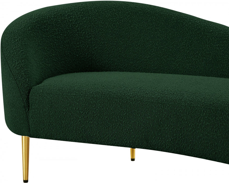Ritz Boucle Fabric Sofa Green - 477Green-S - Vega Furniture
