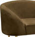 Ritz Brown Velvet Chair - 659Brown-C - Vega Furniture