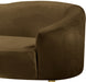 Ritz Brown Velvet Loveseat - 659Brown-L - Vega Furniture