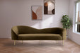 Ritz Brown Velvet Sofa - 659Brown-S - Vega Furniture