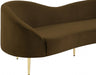 Ritz Brown Velvet Sofa - 659Brown-S - Vega Furniture