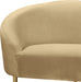 Ritz Camel Velvet Loveseat - 659Camel-L - Vega Furniture