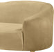 Ritz Camel Velvet Loveseat - 659Camel-L - Vega Furniture