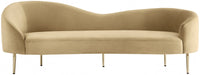 Ritz Camel Velvet Sofa - 659Camel-S - Vega Furniture