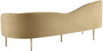 Ritz Camel Velvet Sofa - 659Camel-S - Vega Furniture