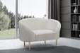 Ritz Cream Velvet Chair - 659Cream-C - Vega Furniture