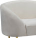 Ritz Cream Velvet Chair - 659Cream-C - Vega Furniture