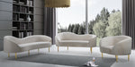 Ritz Cream Velvet Chair - 659Cream-C - Vega Furniture