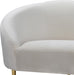 Ritz Cream Velvet Loveseat - 659Cream-L - Vega Furniture