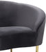 Ritz Grey Velvet Chair - 659Grey-C - Vega Furniture