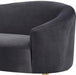 Ritz Grey Velvet Loveseat - 659Grey-L - Vega Furniture