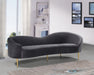 Ritz Grey Velvet Sofa - 659Grey-S - Vega Furniture