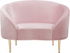 Ritz Pink Velvet Chair - 659Pink-C - Vega Furniture