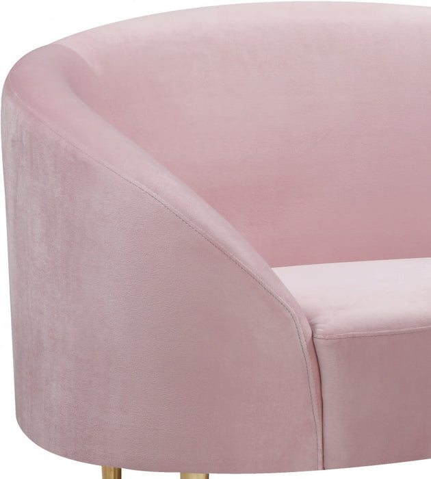 Ritz Pink Velvet Chair - 659Pink-C - Vega Furniture