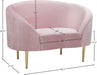 Ritz Pink Velvet Chair - 659Pink-C - Vega Furniture