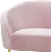 Ritz Pink Velvet Loveseat - 659Pink-L - Vega Furniture