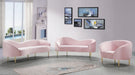 Ritz Pink Velvet Loveseat - 659Pink-L - Vega Furniture