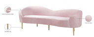 Ritz Pink Velvet Sofa - 659Pink-S - Vega Furniture