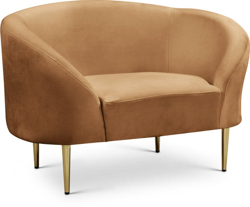 Ritz Saddle Velvet Chair - 659Saddle-C - Vega Furniture