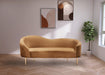 Ritz Saddle Velvet Loveseat - 659Saddle-L - Vega Furniture